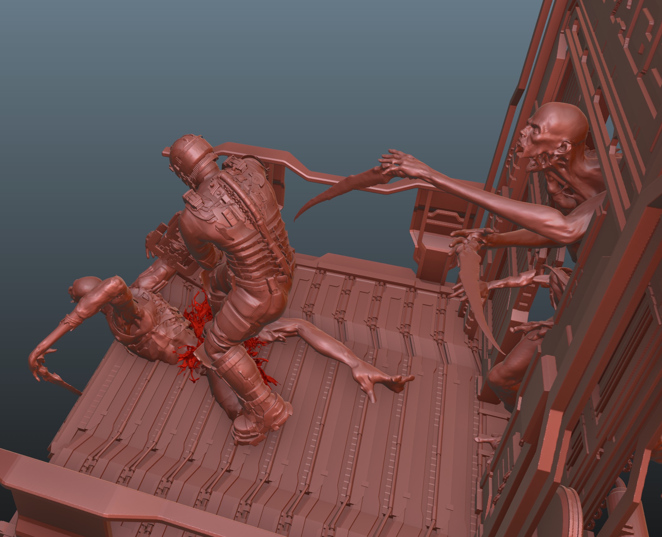 Dead Space Welcome to Ishimura diorama Bonus 3D print model_2