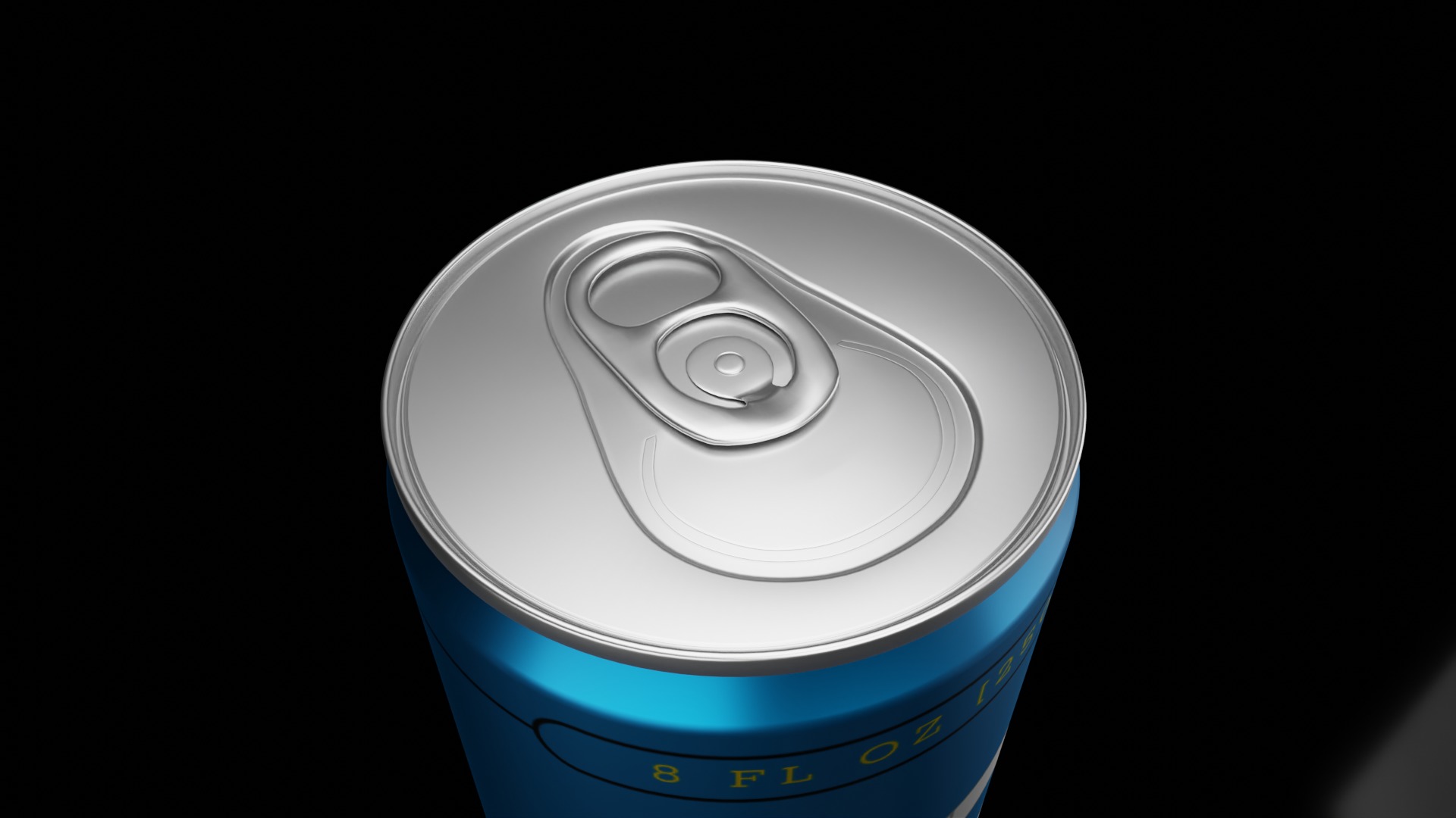 250ml Slim Beverage Can with Water Droplets Open and Closed Tabs Low-poly 3D model_7