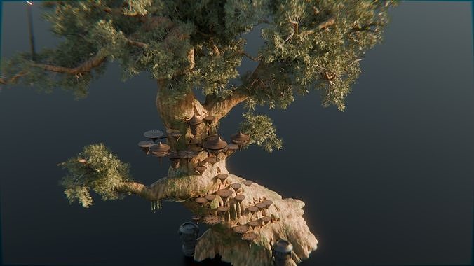 Kashyyyk Wookie Tree  3D model