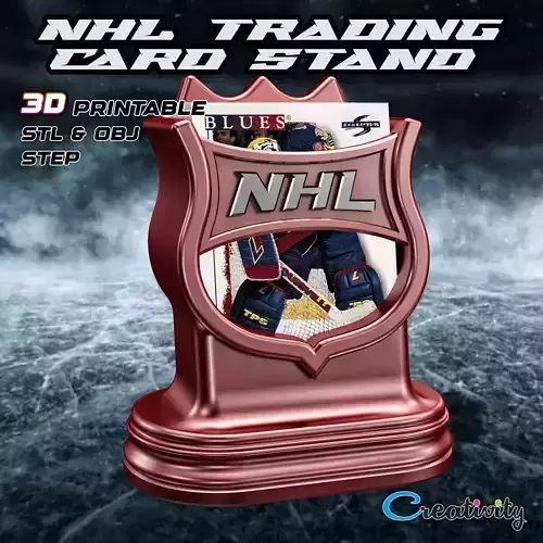 NHL Trading Card Stand 3D print model