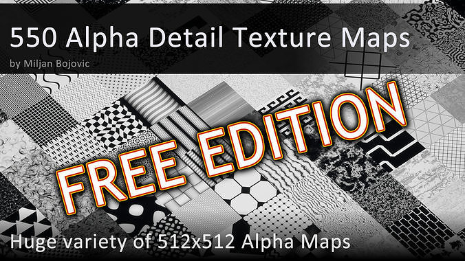 550 Alpha Detail 512x512 - FREE EDITION Texture