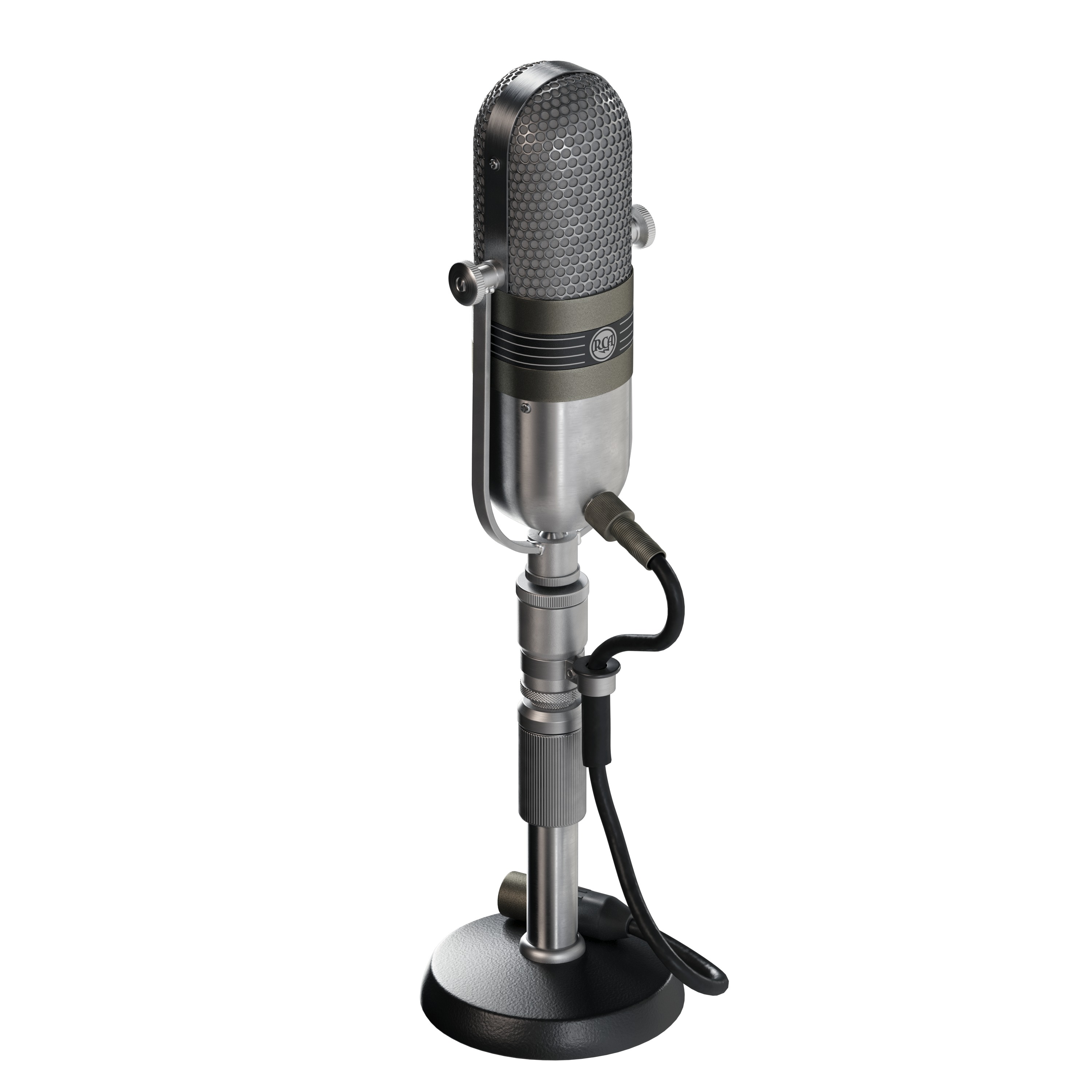 Vintage Retro RCA 77-DX Ribbon Microphone 3D model | CGTrader