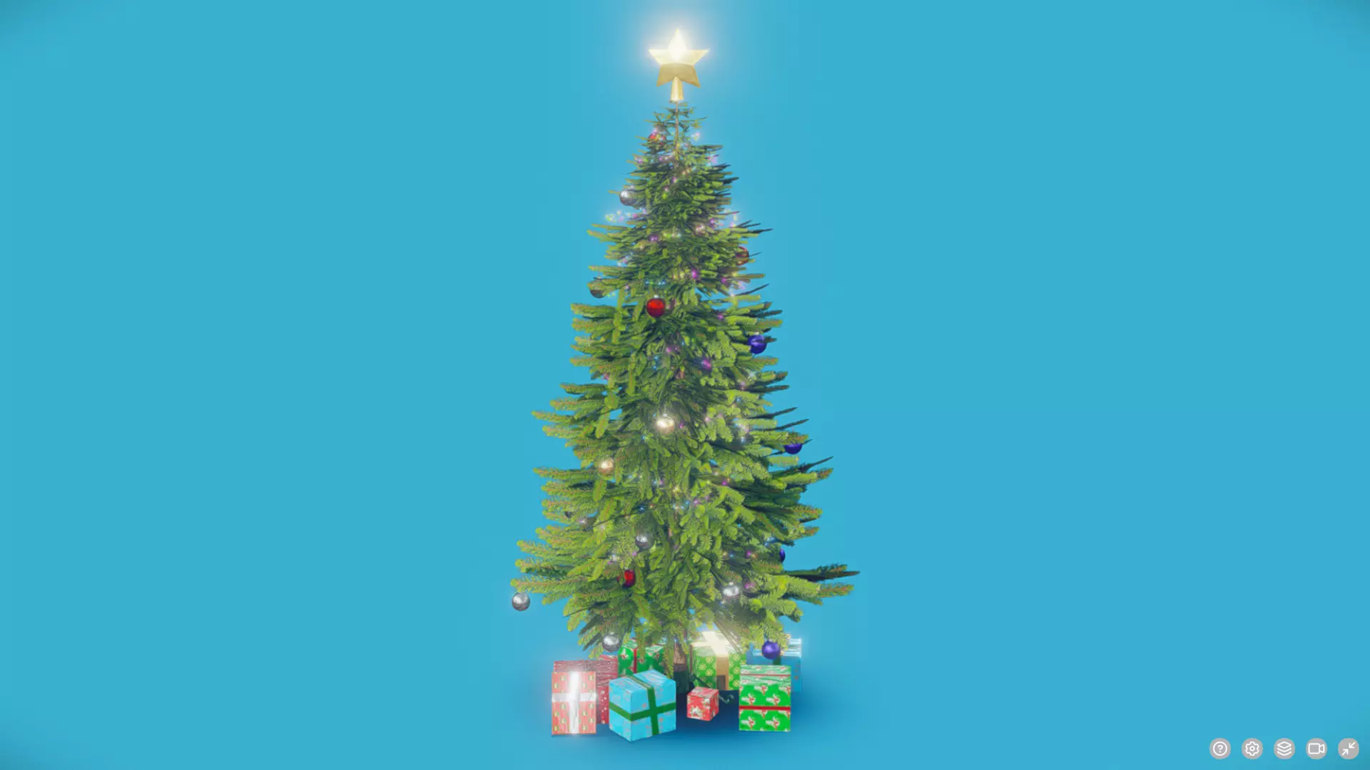 Christmas tree Free low-poly 3D model