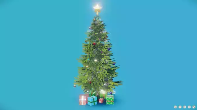 Christmas tree Free low-poly 3D model