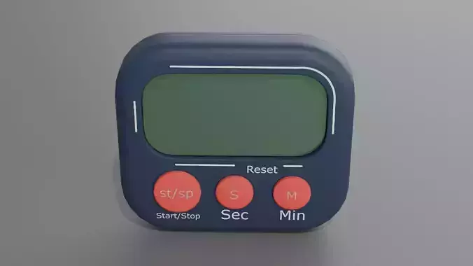 Digital Blue Countdown Timer