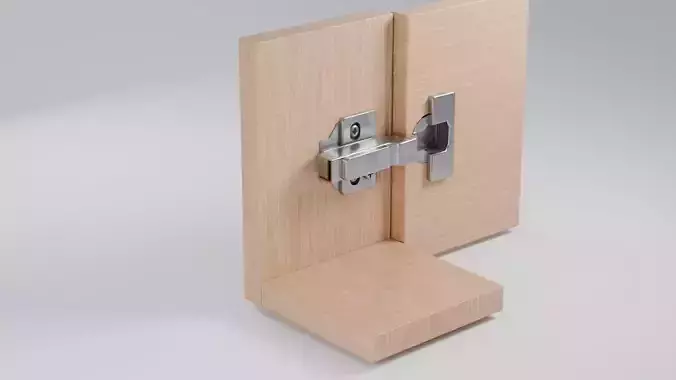 Cabinet Hinge Hydraulic Cup Hinge Twin overlay door animated