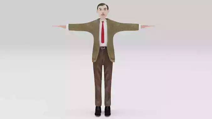 MR Bean  Actor Comedian Rigged character Lowpolys 