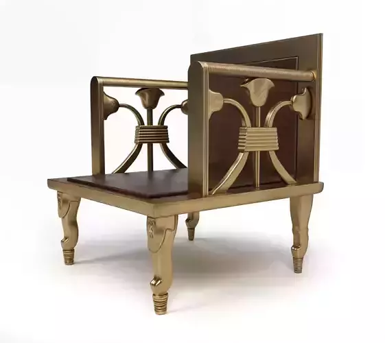 Royal Egyptian Throne Chair