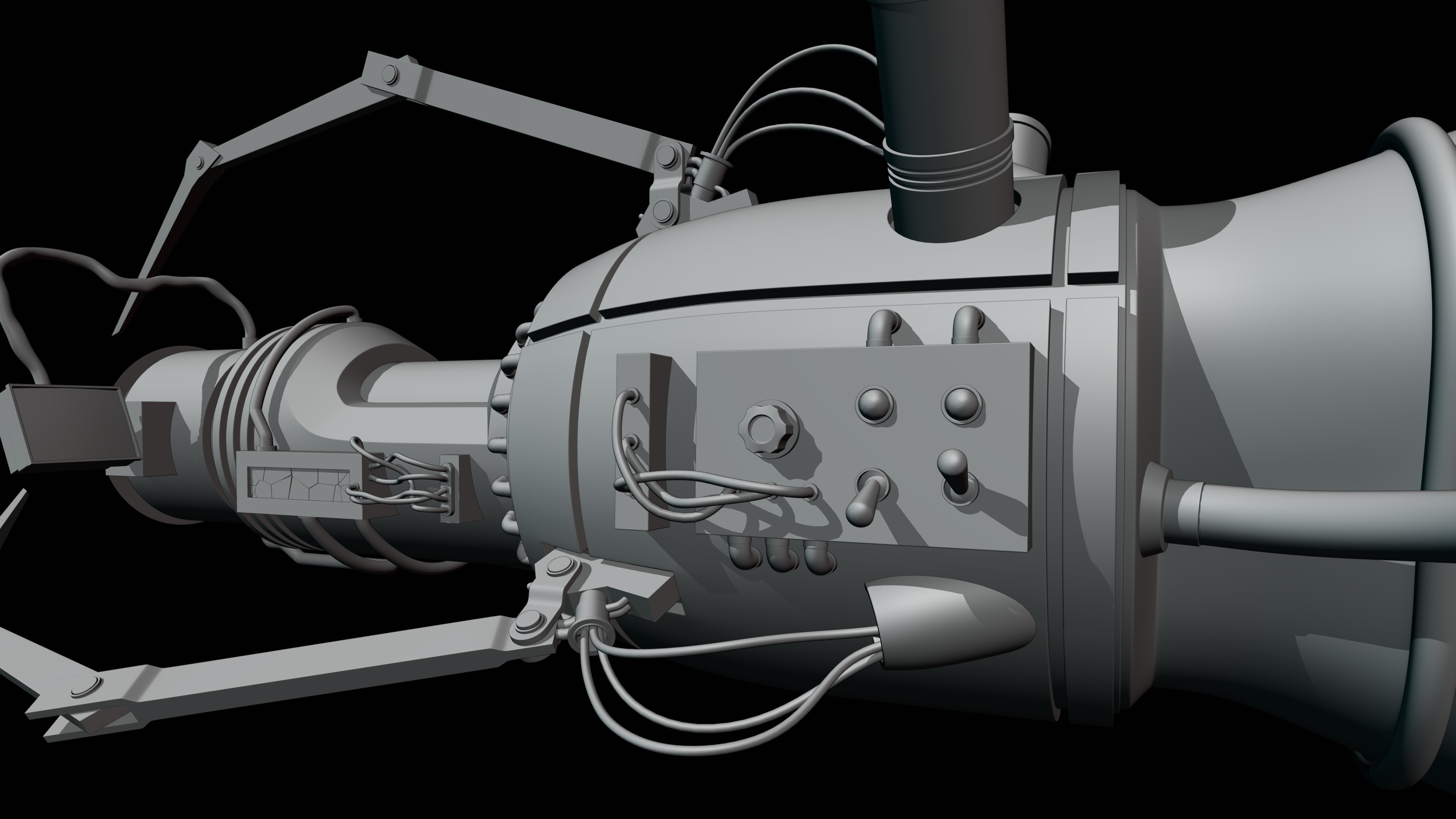 Sci-Fi Plasma Gun Model 3D model_4