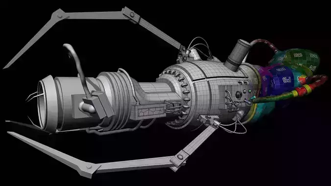 Sci-Fi Plasma Gun Model 3D model