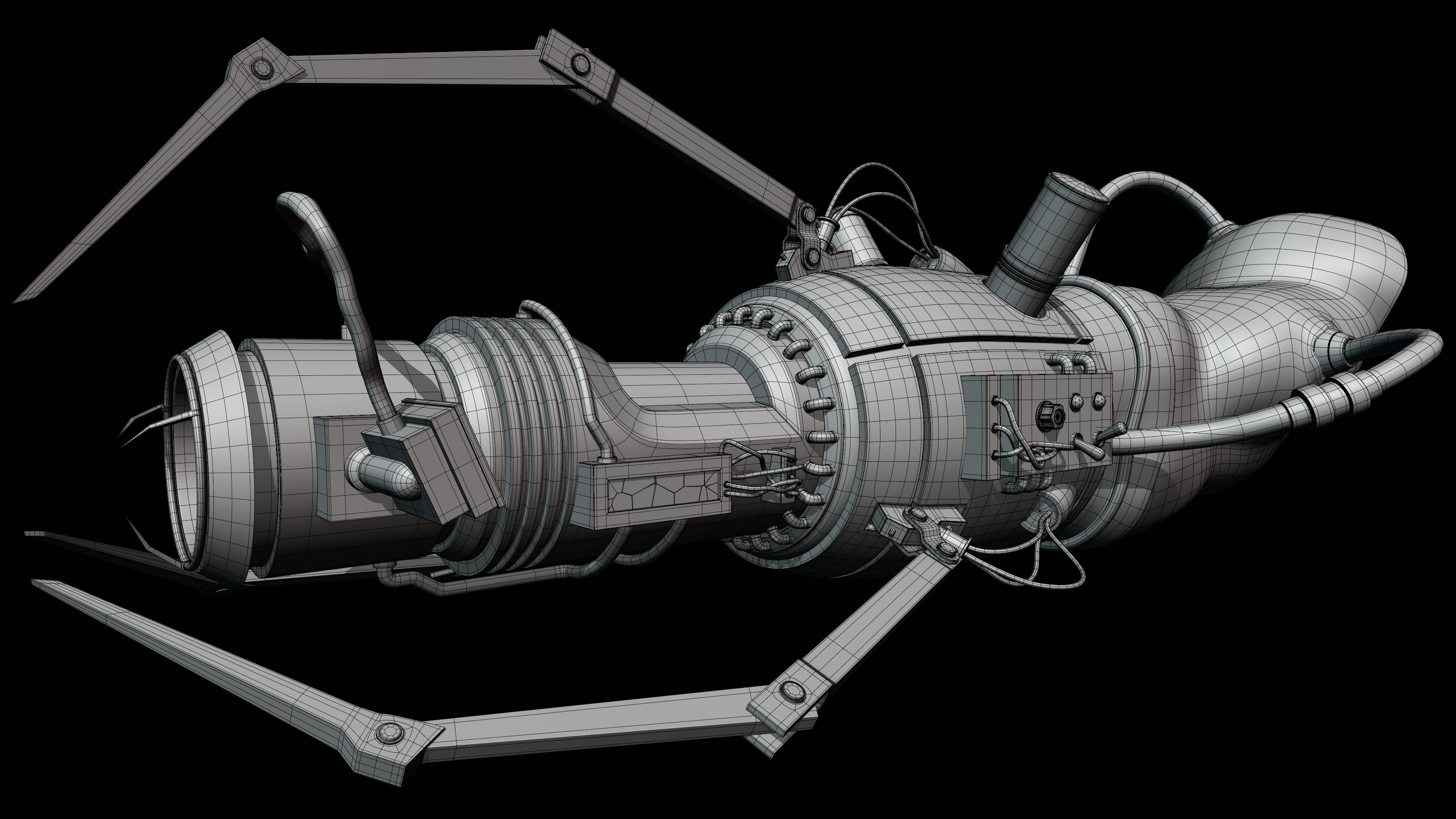 Sci-Fi Plasma Gun Model 3D model_3