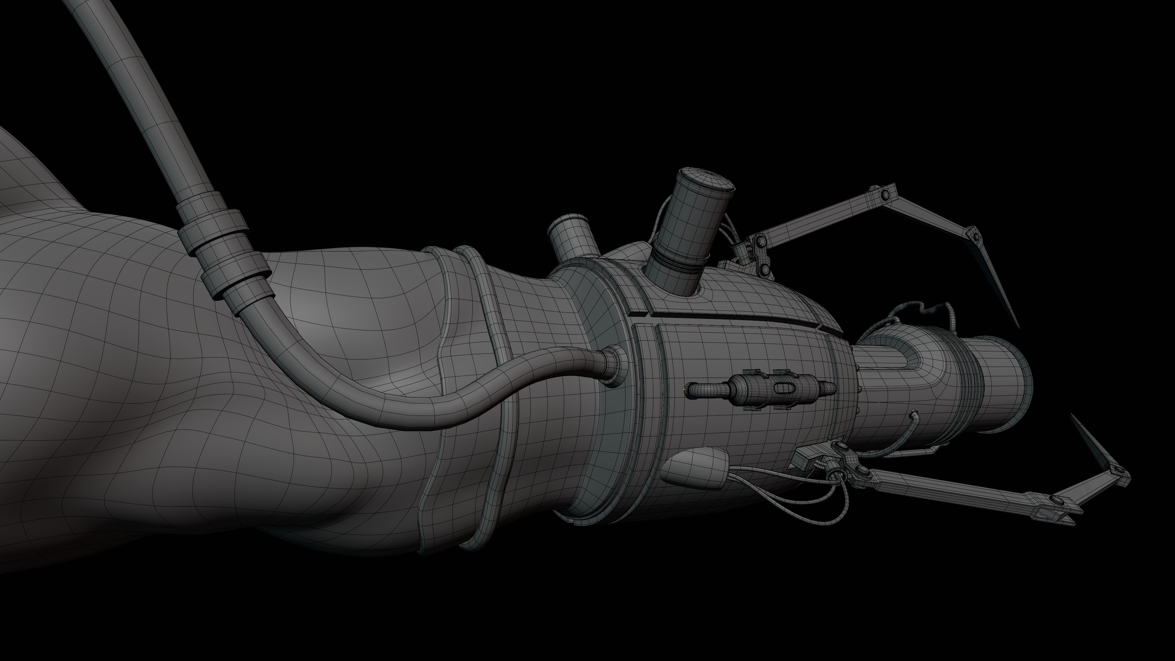 Sci-Fi Plasma Gun Model 3D model_11
