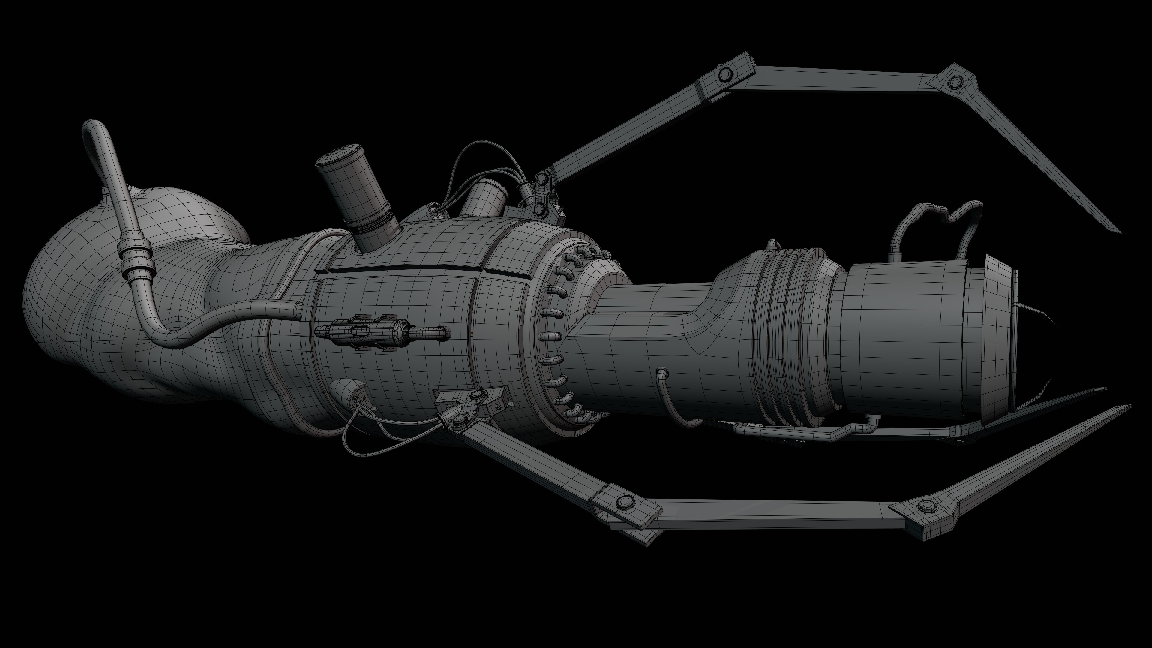 Sci-Fi Plasma Gun Model 3D model_7