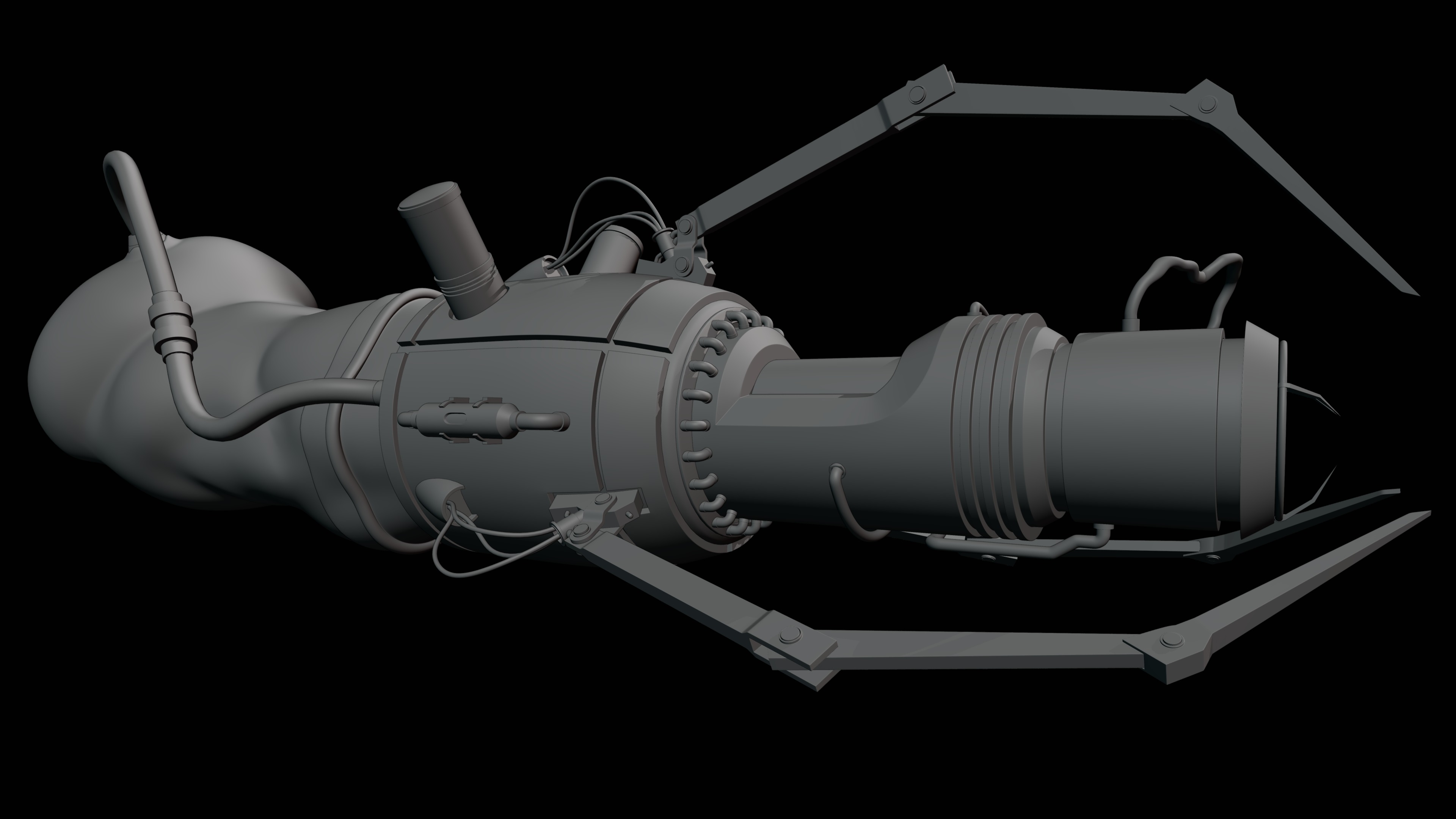 Sci-Fi Plasma Gun Model 3D model_6