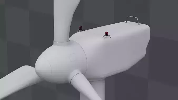 Wind turbine 3D model