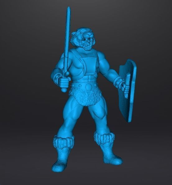 GALAXY WARRIORS TIGER MAN MINIATURE MODEL FIGURE FANTASY RPG 3D print model_9