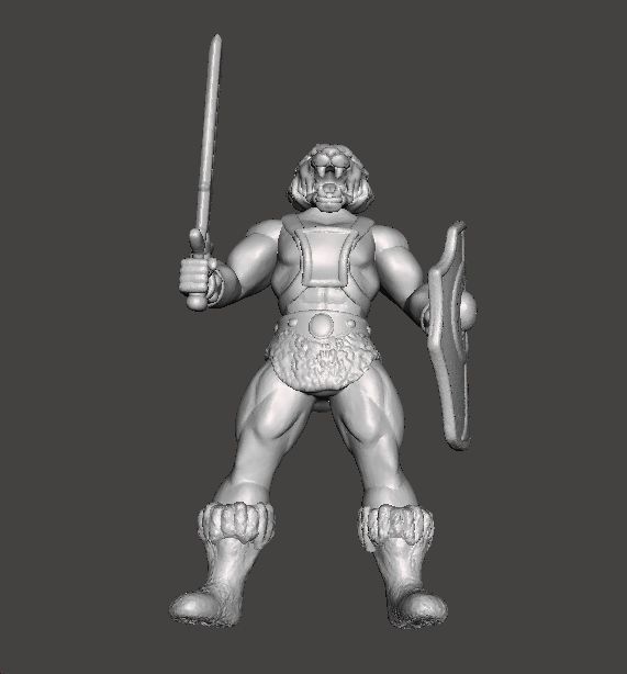 GALAXY WARRIORS TIGER MAN MINIATURE MODEL FIGURE FANTASY RPG 3D print model_7