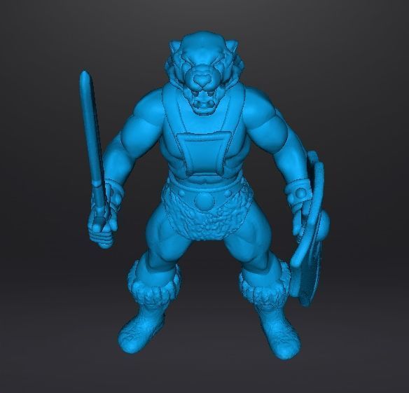 GALAXY WARRIORS TIGER MAN MINIATURE MODEL FIGURE FANTASY RPG 3D print model_11