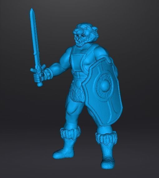 GALAXY WARRIORS TIGER MAN MINIATURE MODEL FIGURE FANTASY RPG 3D print model_10