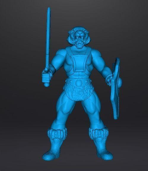 GALAXY WARRIORS TIGER MAN MINIATURE MODEL FIGURE FANTASY RPG 3D print model_8