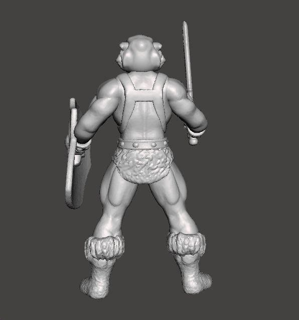 GALAXY WARRIORS TIGER MAN MINIATURE MODEL FIGURE FANTASY RPG 3D print model_5