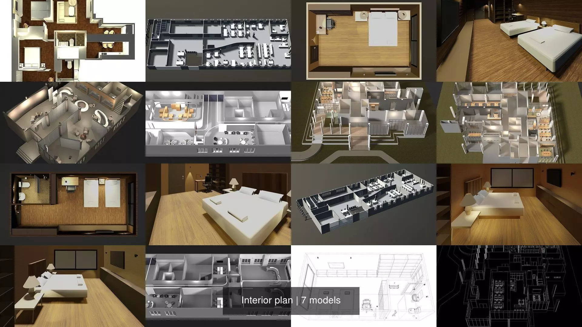 Interior plan 3D Model Collection_0