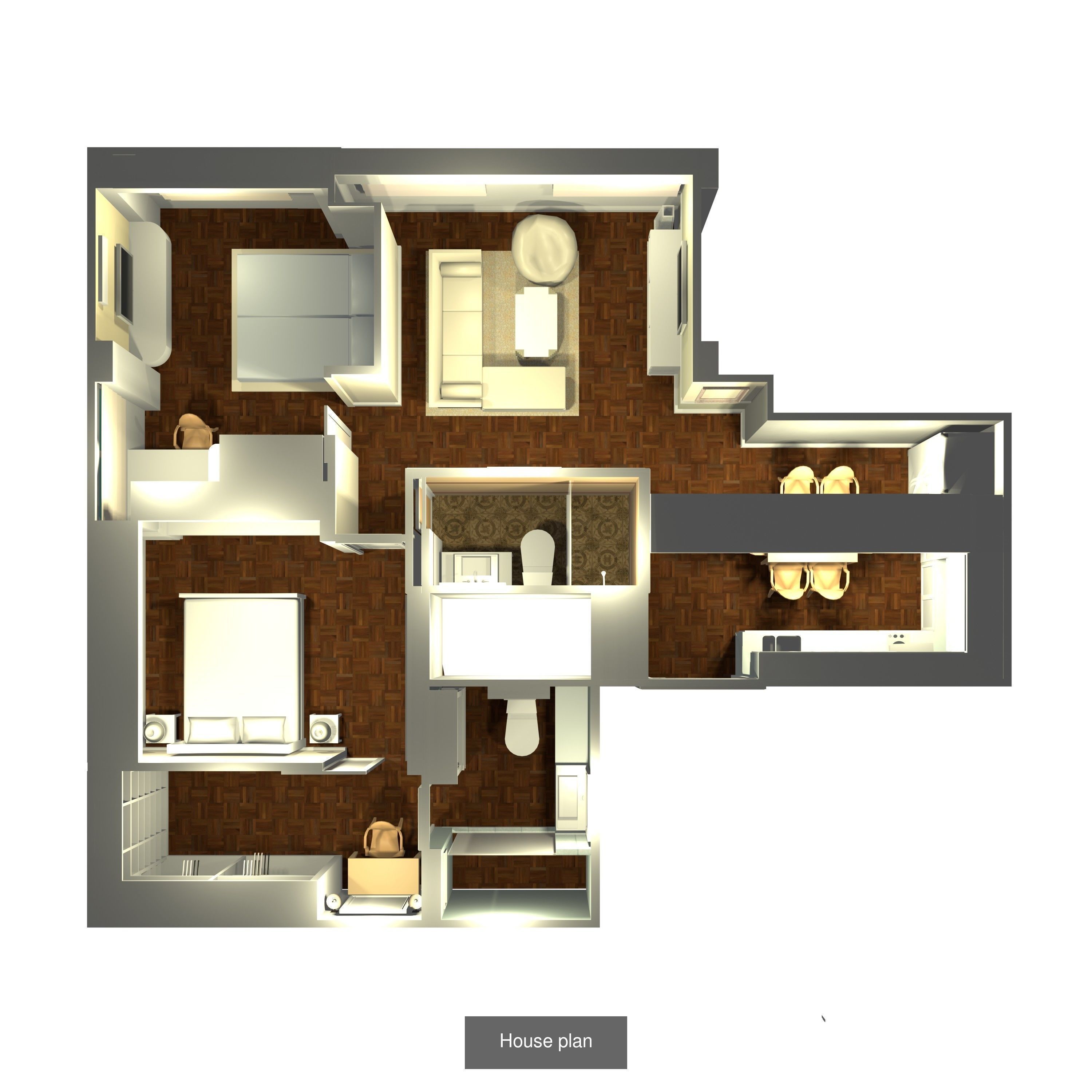 Interior plan 3D Model Collection_7