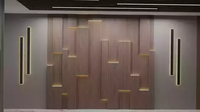 3D Wall Design Model for Interior Decoration