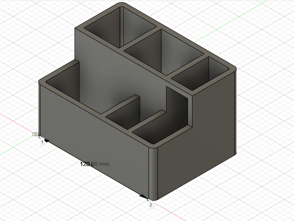 Almacenador con distintos compartimentos 3D print model_7