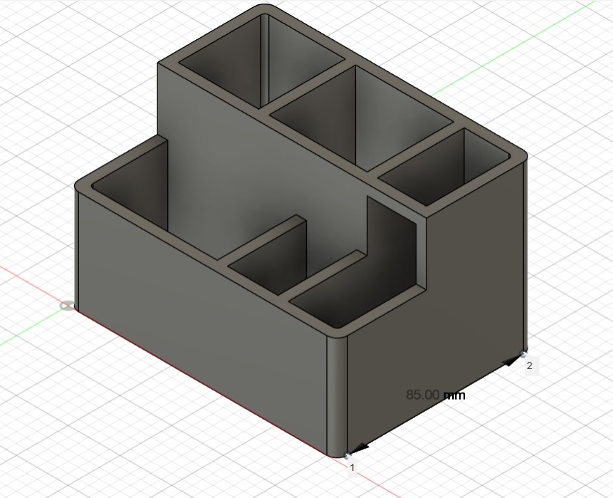 Almacenador con distintos compartimentos 3D print model_6