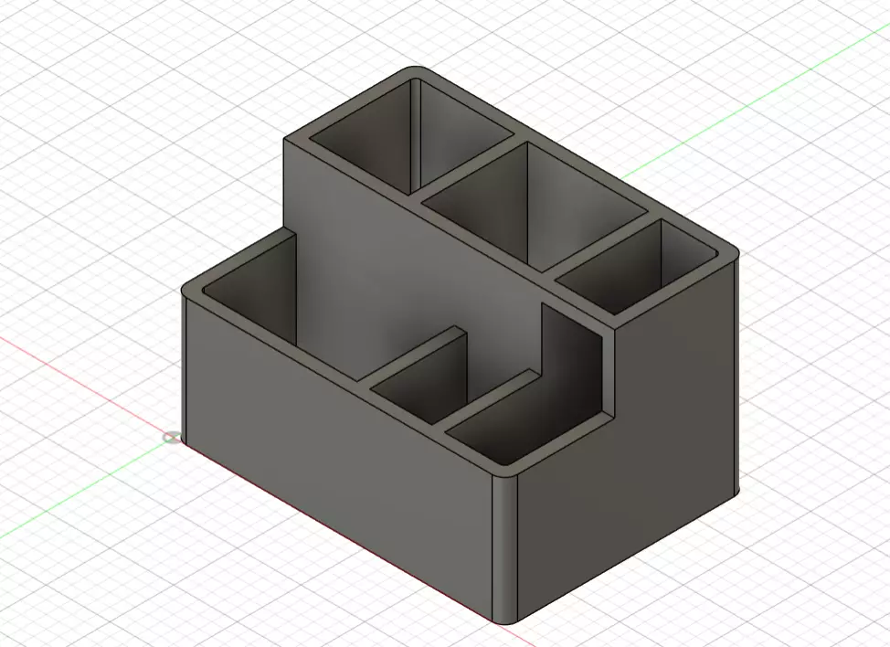 Almacenador con distintos compartimentos 3D print model_0