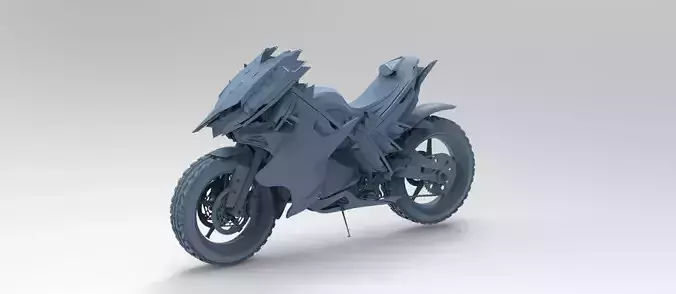 Cyberpunk sci fi bike 2