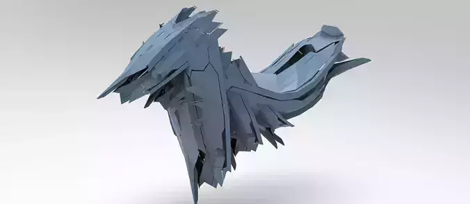 Cyberpunk sci fi shard seat 