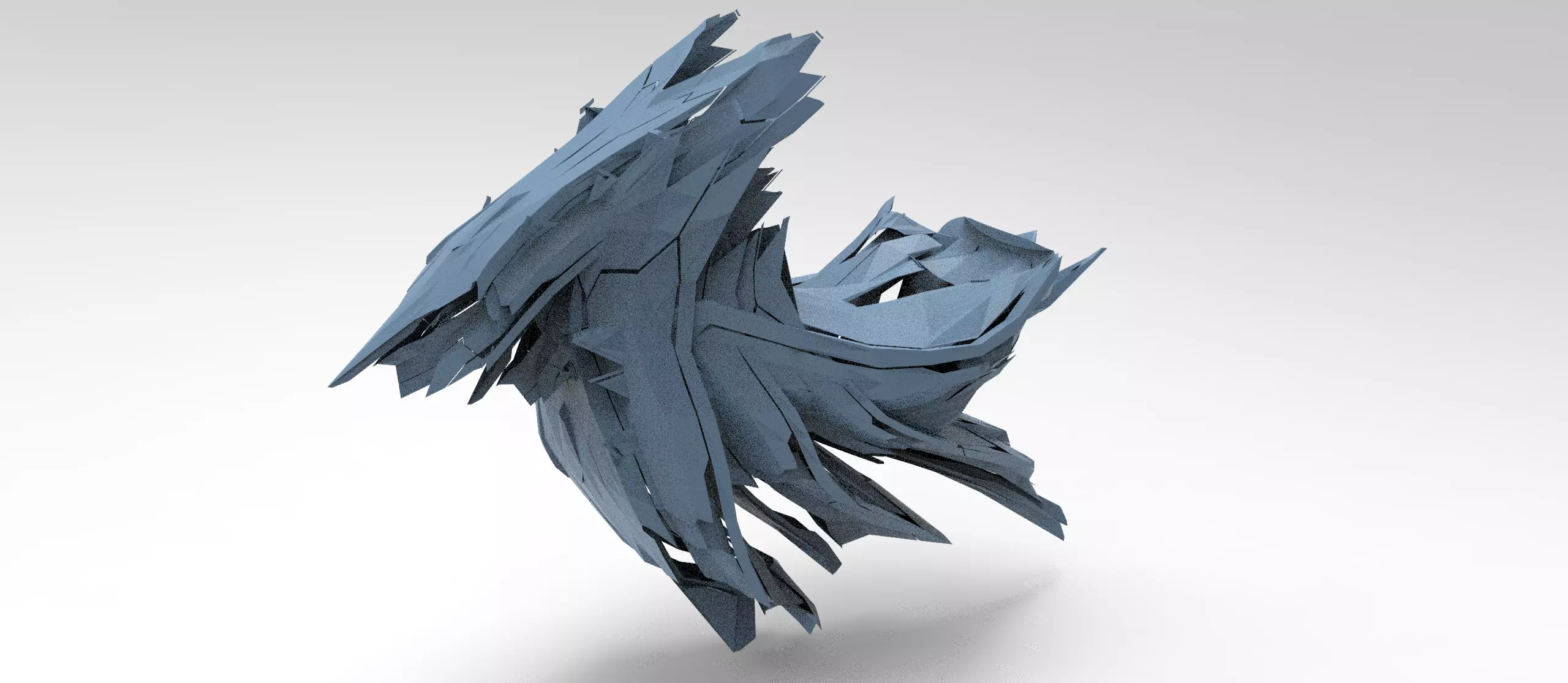 Cyberpunk sci fi bike part 3D model_0