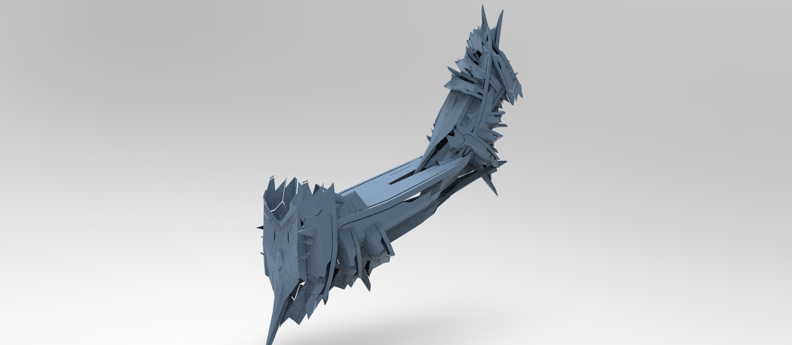 Cyberpunk subzero tail top 3D model_1