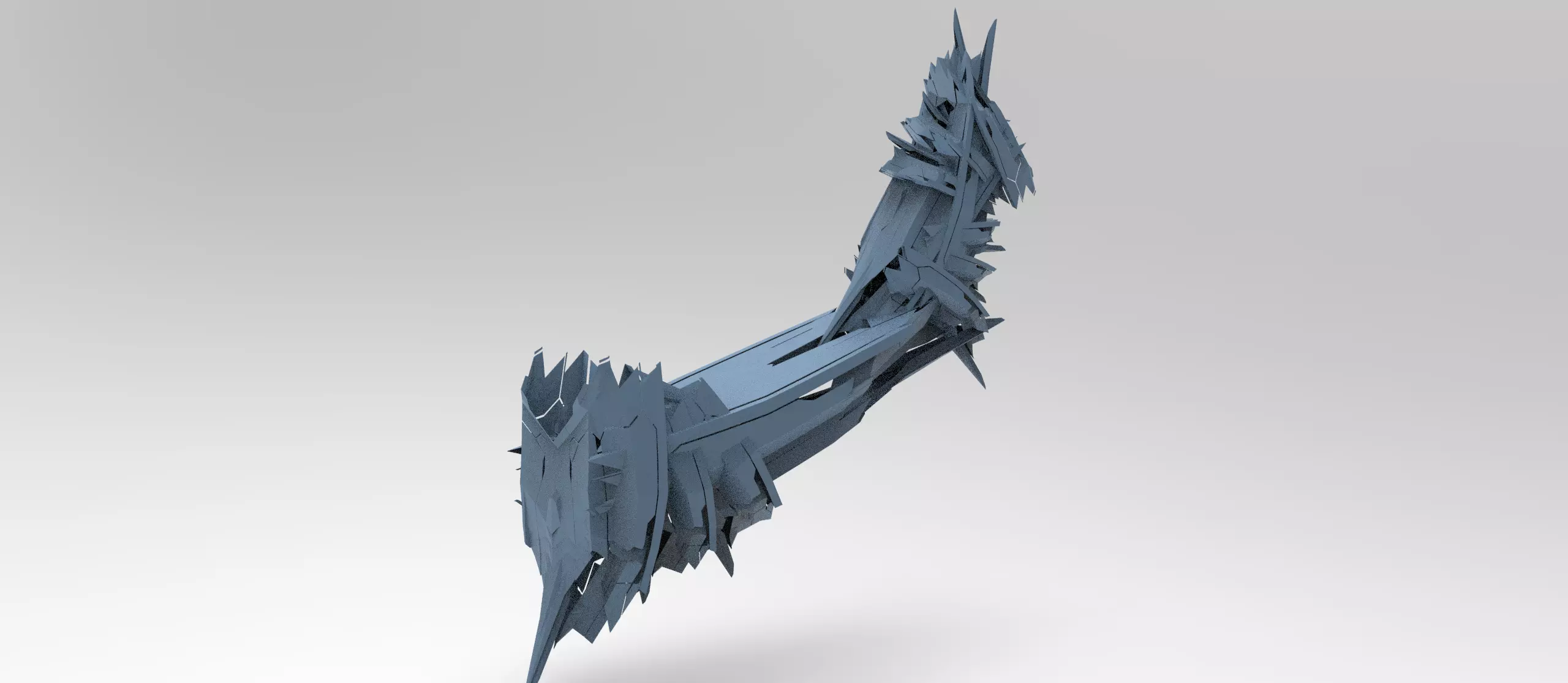 Cyberpunk subzero tail top 3D model_0
