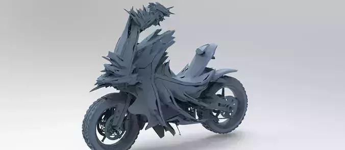 Cyberpunk subzero tail bike  2