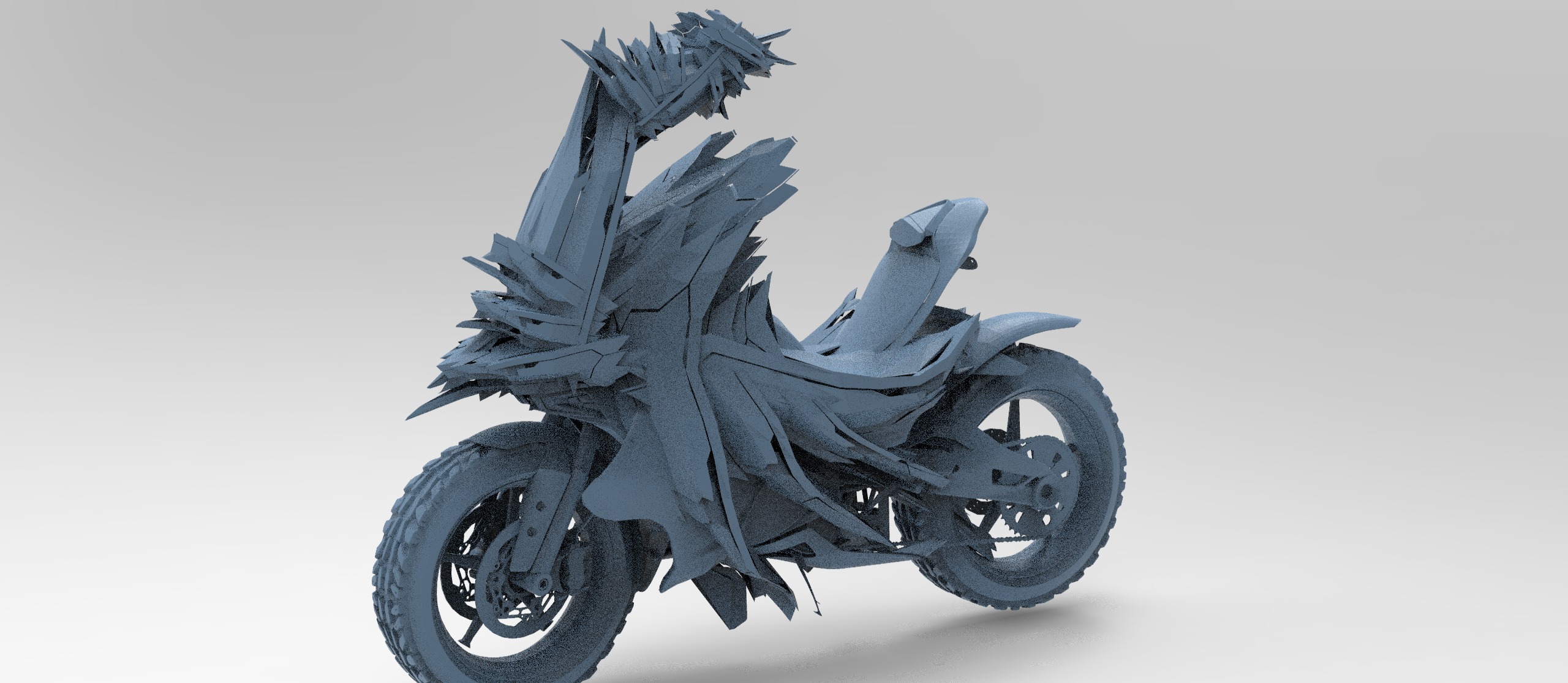 Cyberpunk subzero tail bike  2 3D model_1