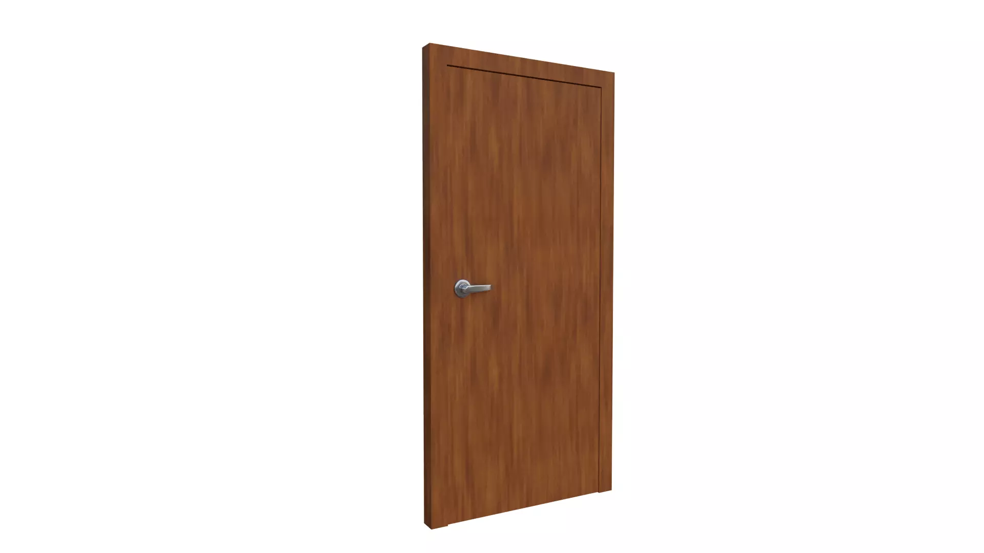The door lowpoly Free low-poly 3D model