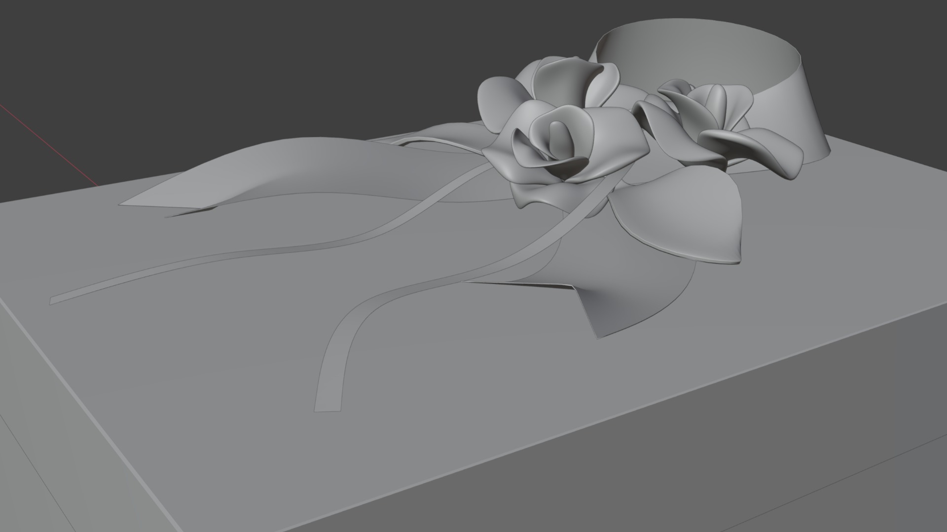 Package for Gift Red 150 x 210 x 80mm 3D model_7