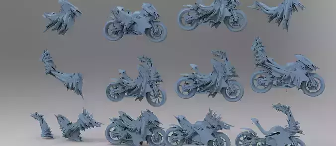 Cyberpunk subzero bike Full collection