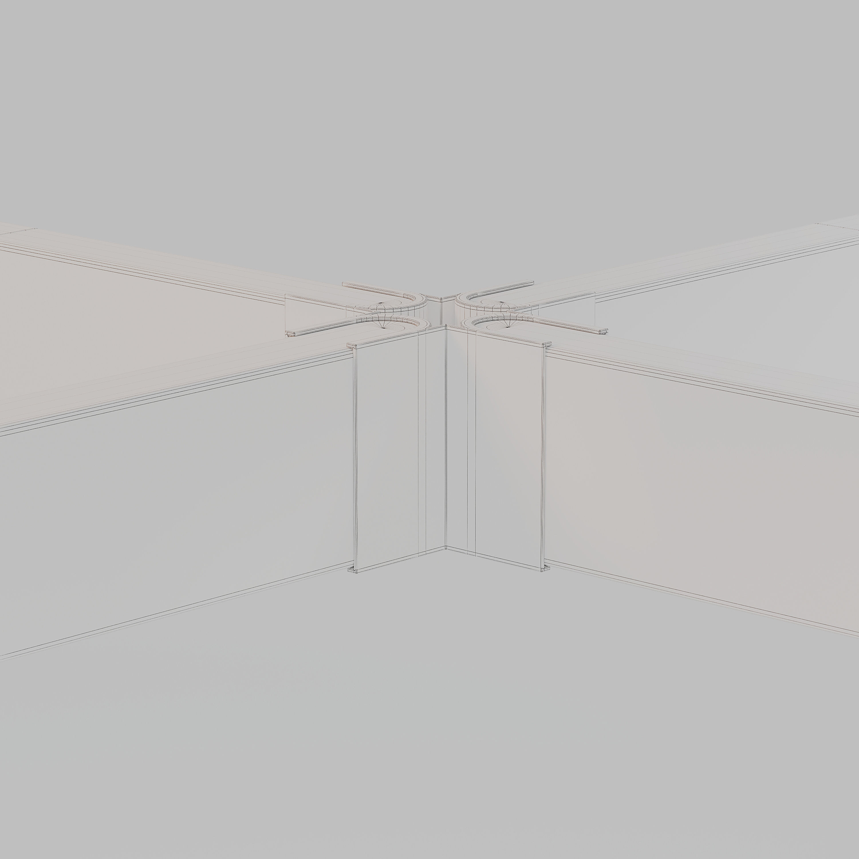 Nodum Sidetable low by Designer Guillaume Delvigne 3D model_9