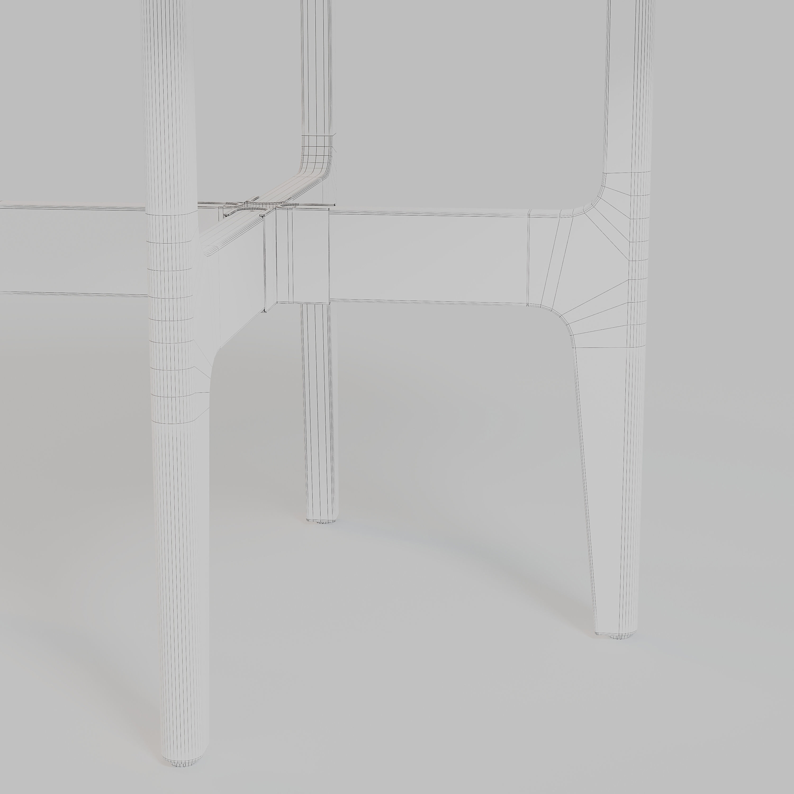 Nodum Sidetable low by Designer Guillaume Delvigne 3D model_7
