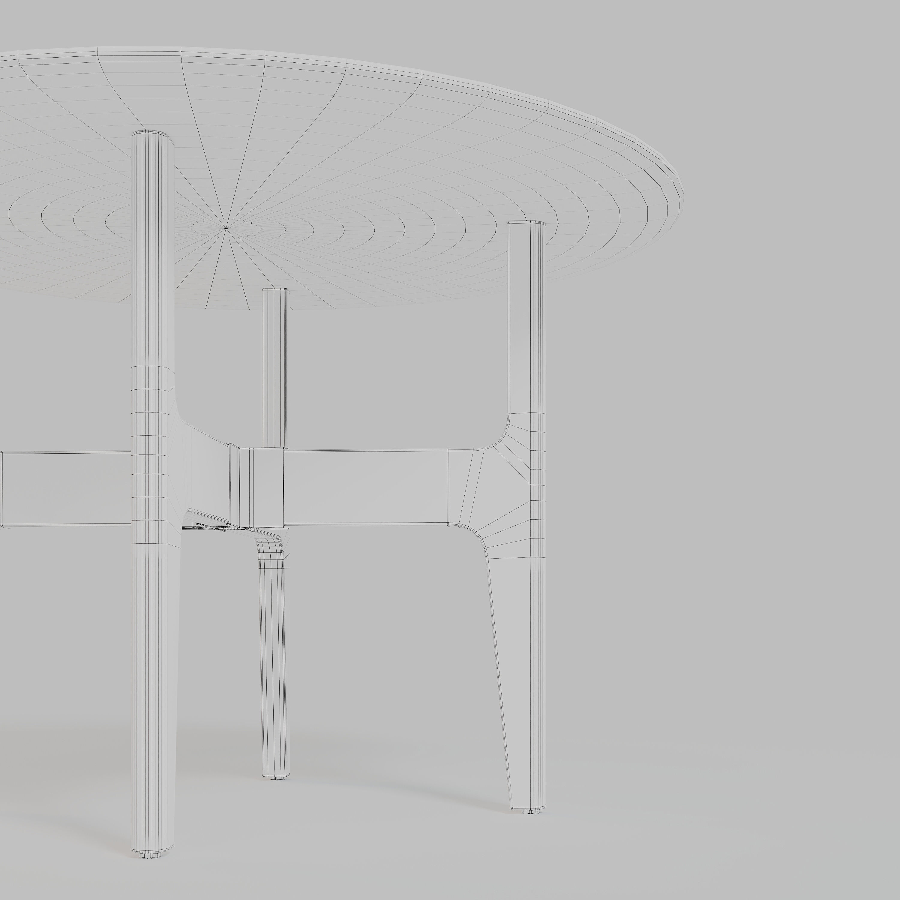 Nodum Sidetable low by Designer Guillaume Delvigne 3D model_8