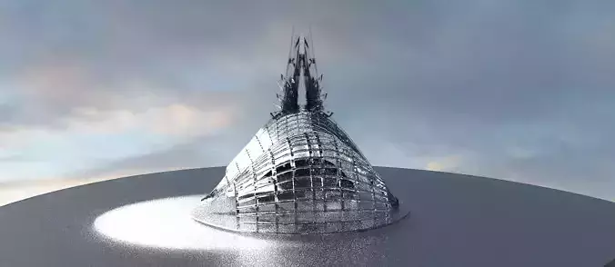 Cyberpunk olympic arena