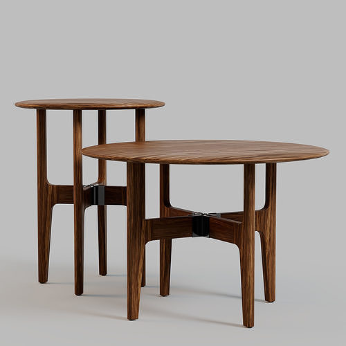 Nodum Sidetable Set by Designer Guillaume Delvigne 3D model