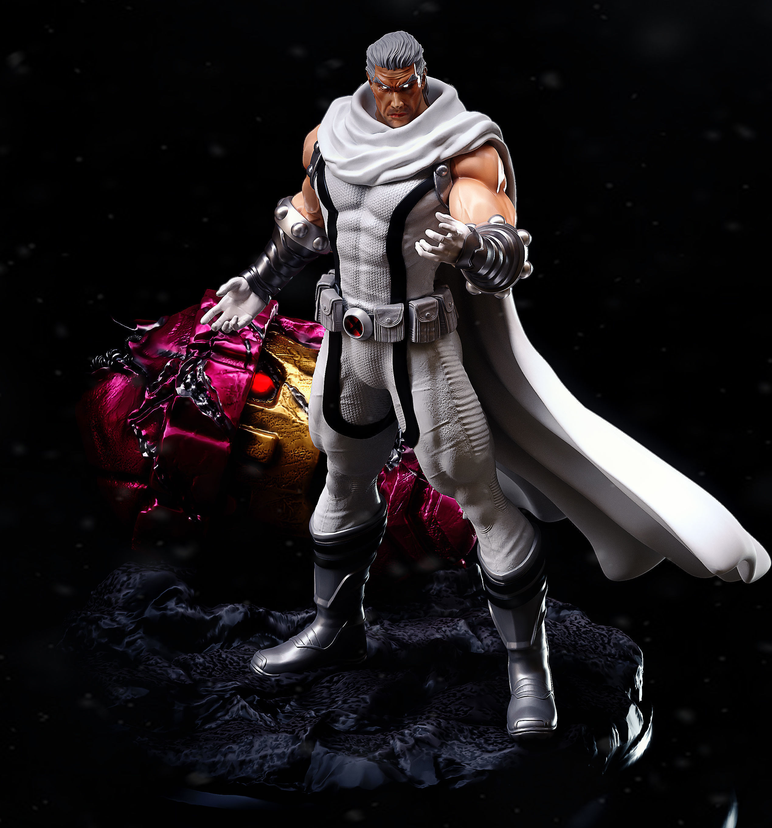 Magneto  3D print model_2