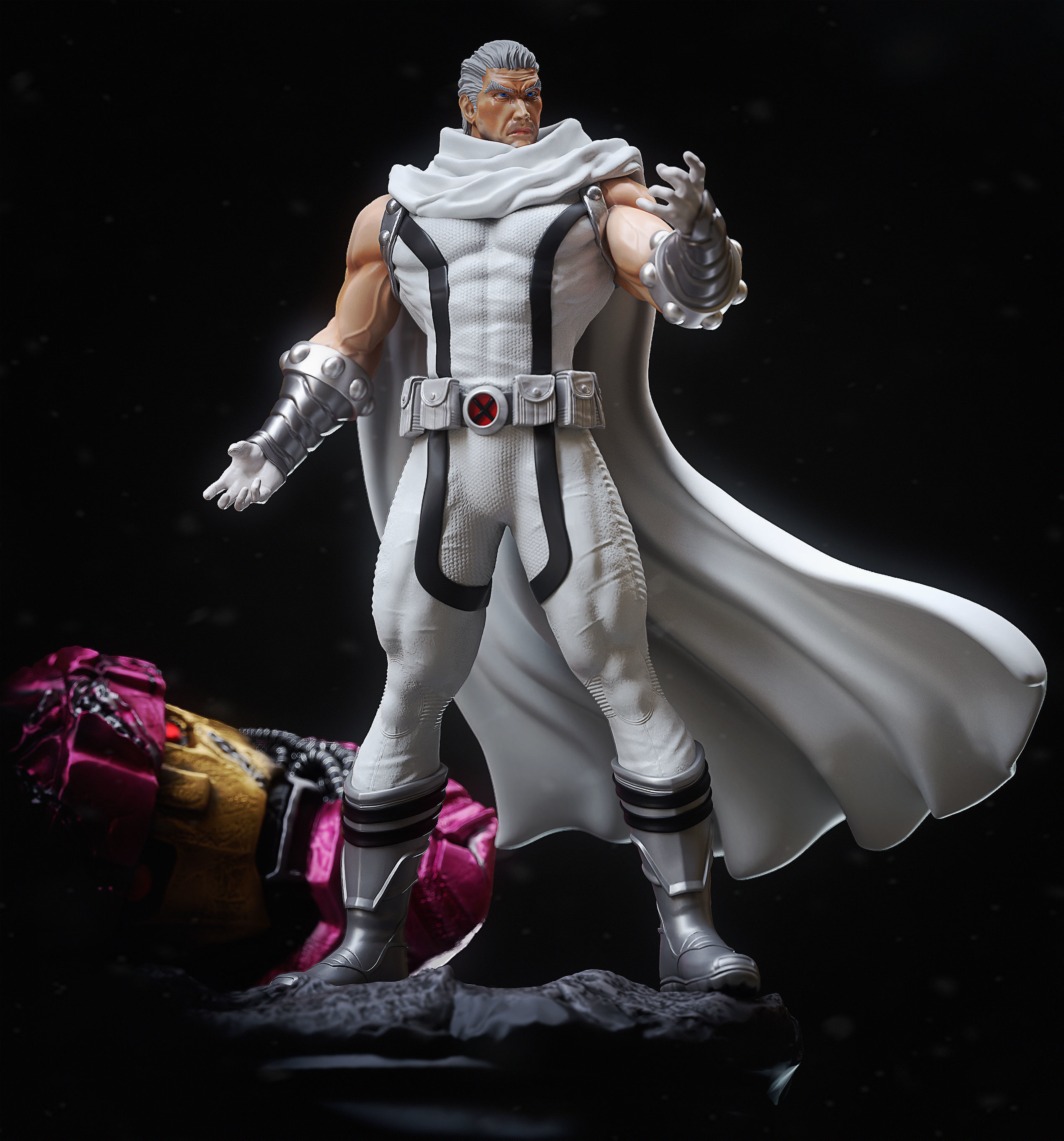 Magneto  3D print model_1