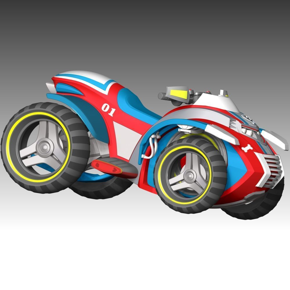 Ryder Bike - Paw Patrol 3D print model_4