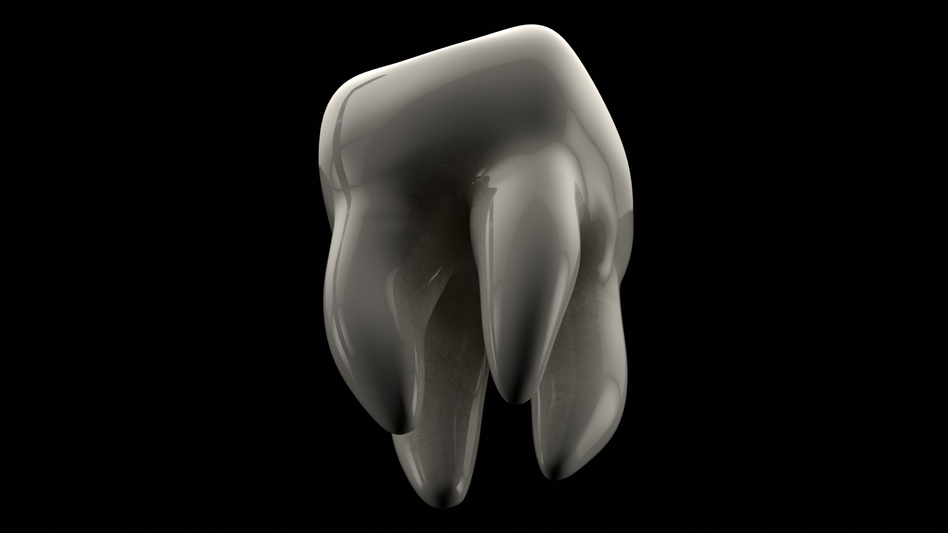 Tooth Low-poly 3D model_5